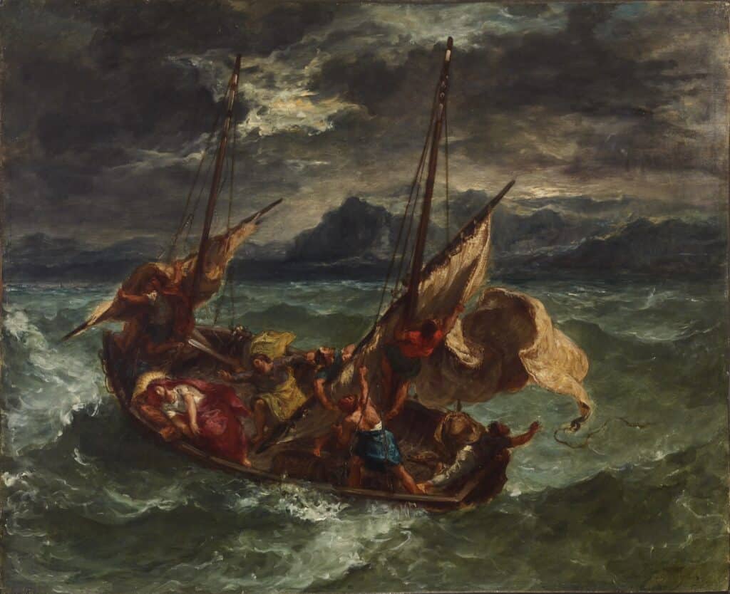 Eugène Delacroix: Kristus na Galilejském moři | Zdroj Wikimedia Commons