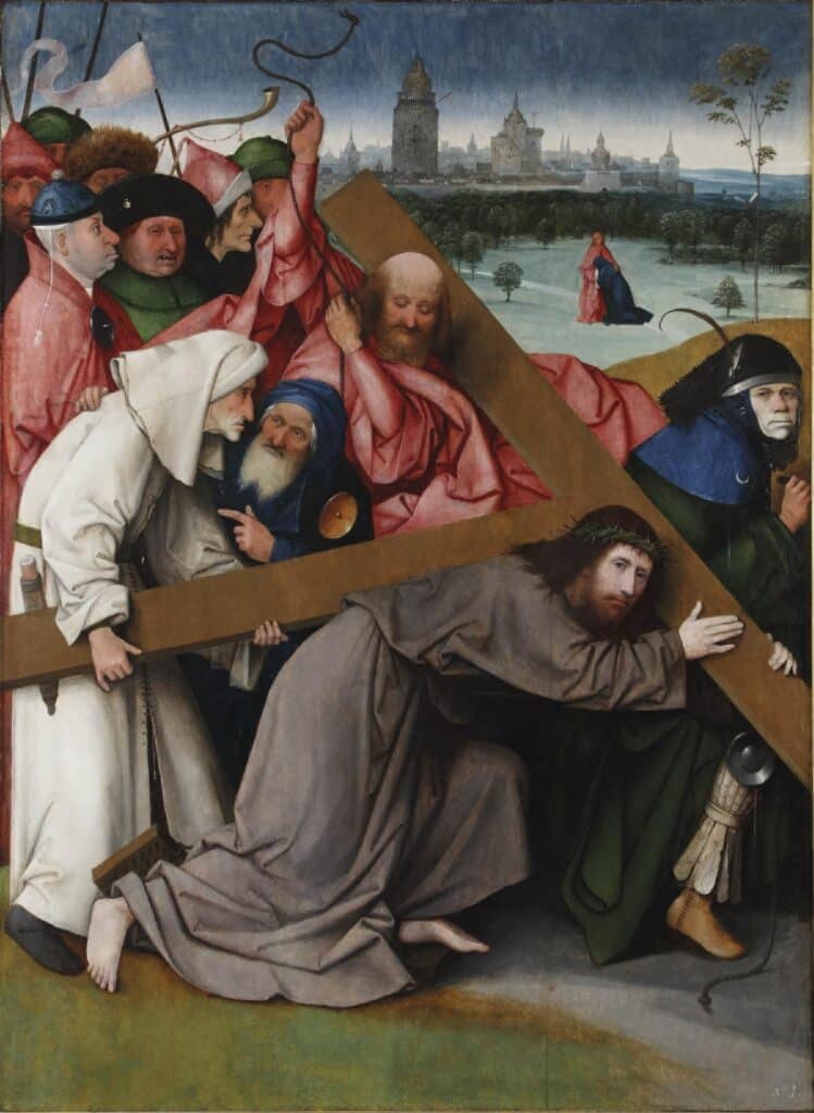 Hieronymus Bosch: Ježíš nesoucí kříž | Zdroj Wikimedia Commons