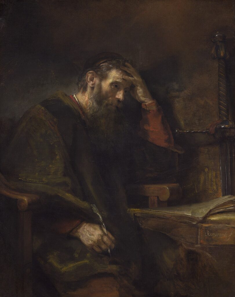 Rembrandt van Rijn: Apoštol Pavel | Olej na plátně, 1654 | Zdroj Wikimedia Commons