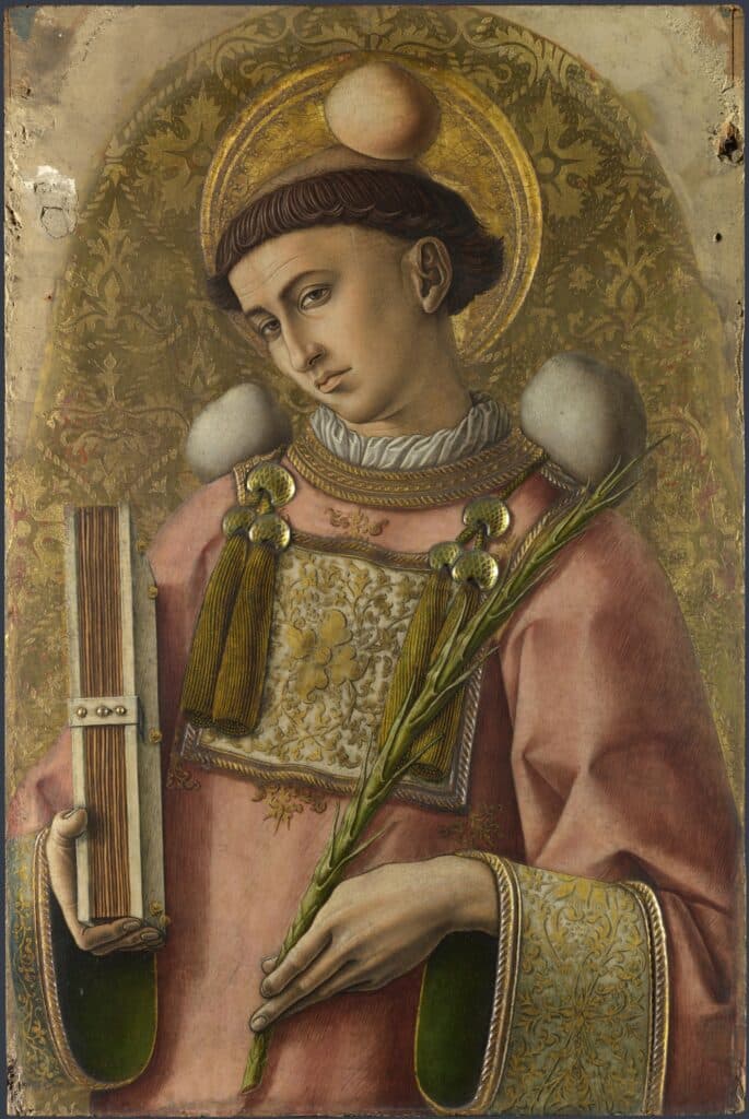Carlo Crivelli: Sv. Štěpán | Zdroj Wikimedia Commons