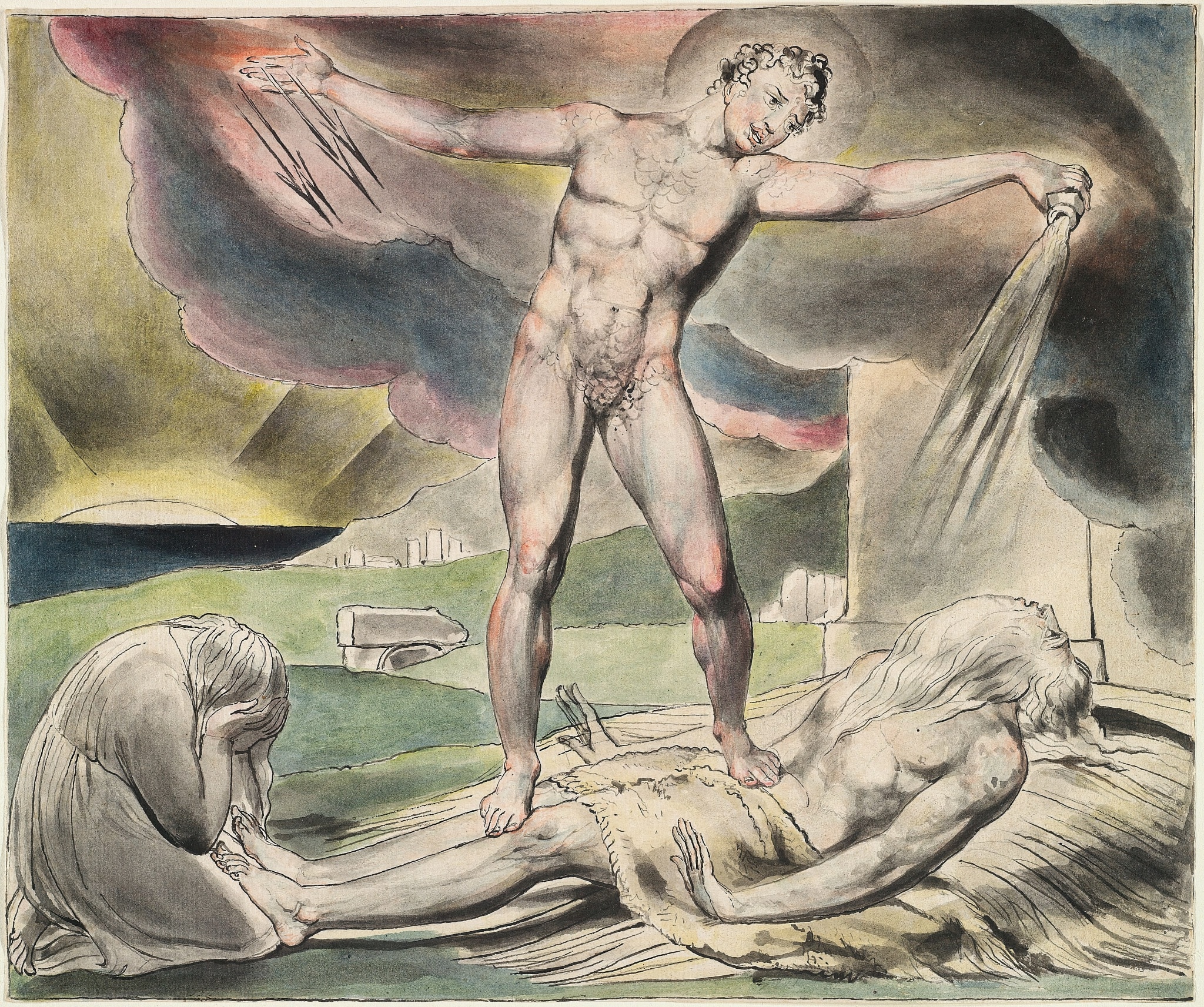 William Blake: Ilustrace ke knize Jób (1821) | Zdroj Wikimedia Commons