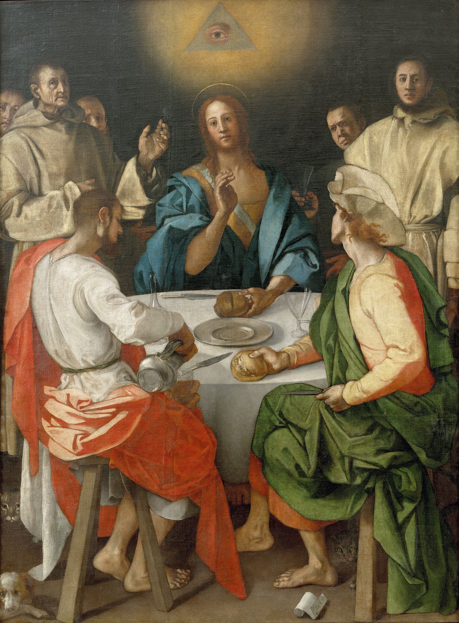 Pontormo: Večeře v Emauzích (1525) | Zdroj Wikimedia Commons