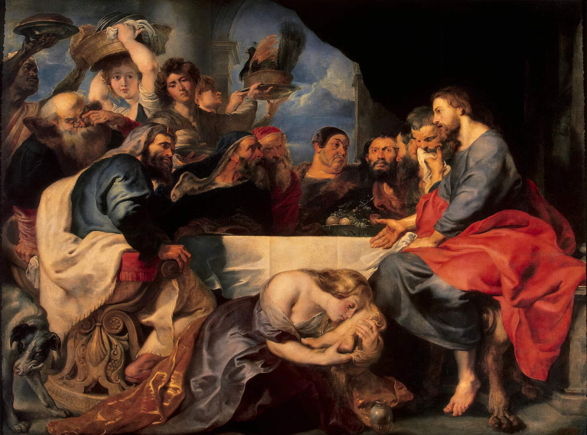Peter Paul Rubens: Hostina v domě farizeje Šimona (mezi 1618 až 1620) | Zdroj Wikimedia Commons