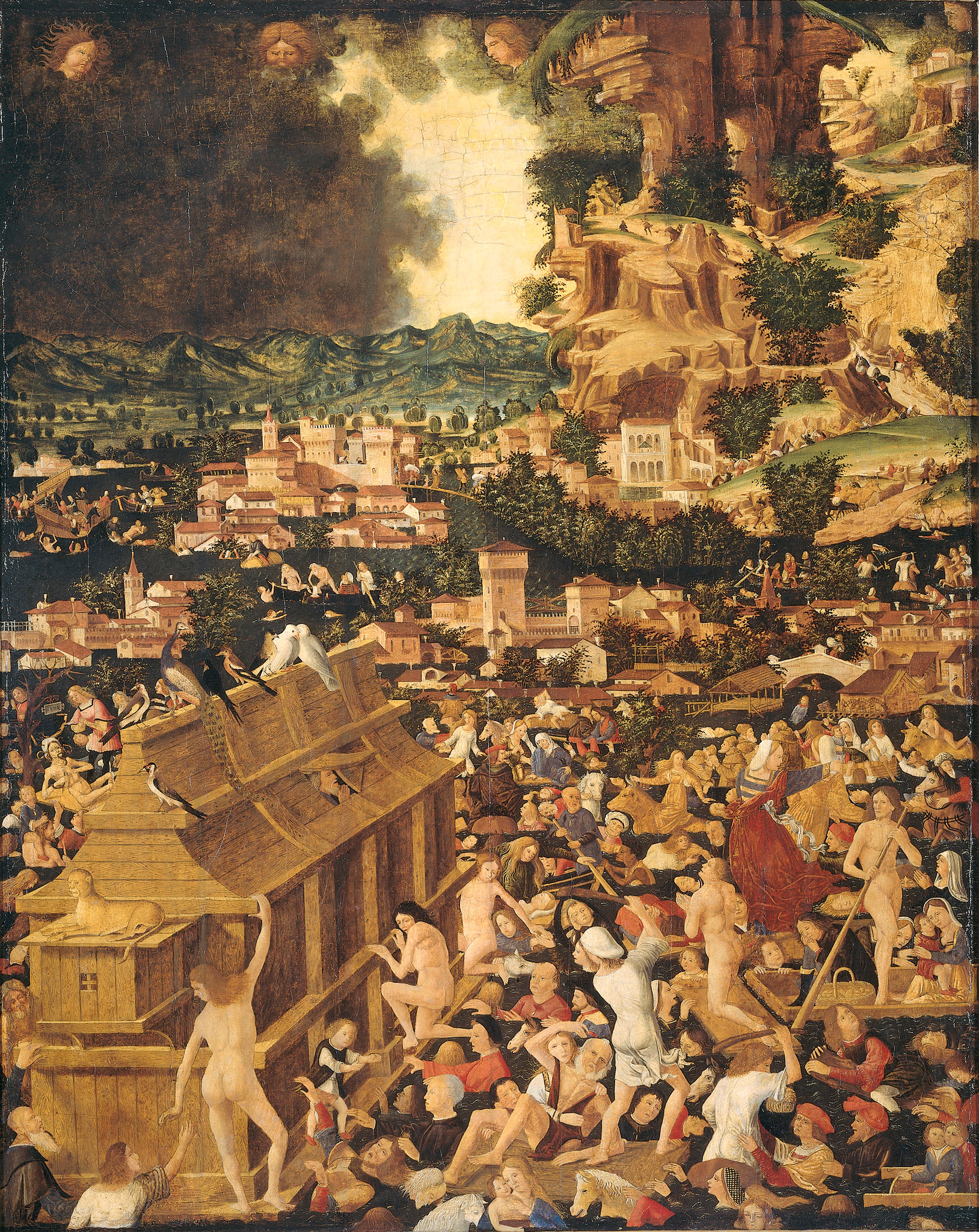 Potopa (neznámý autor, 1450 až 1499) | Zdroj Wikimedia Commons