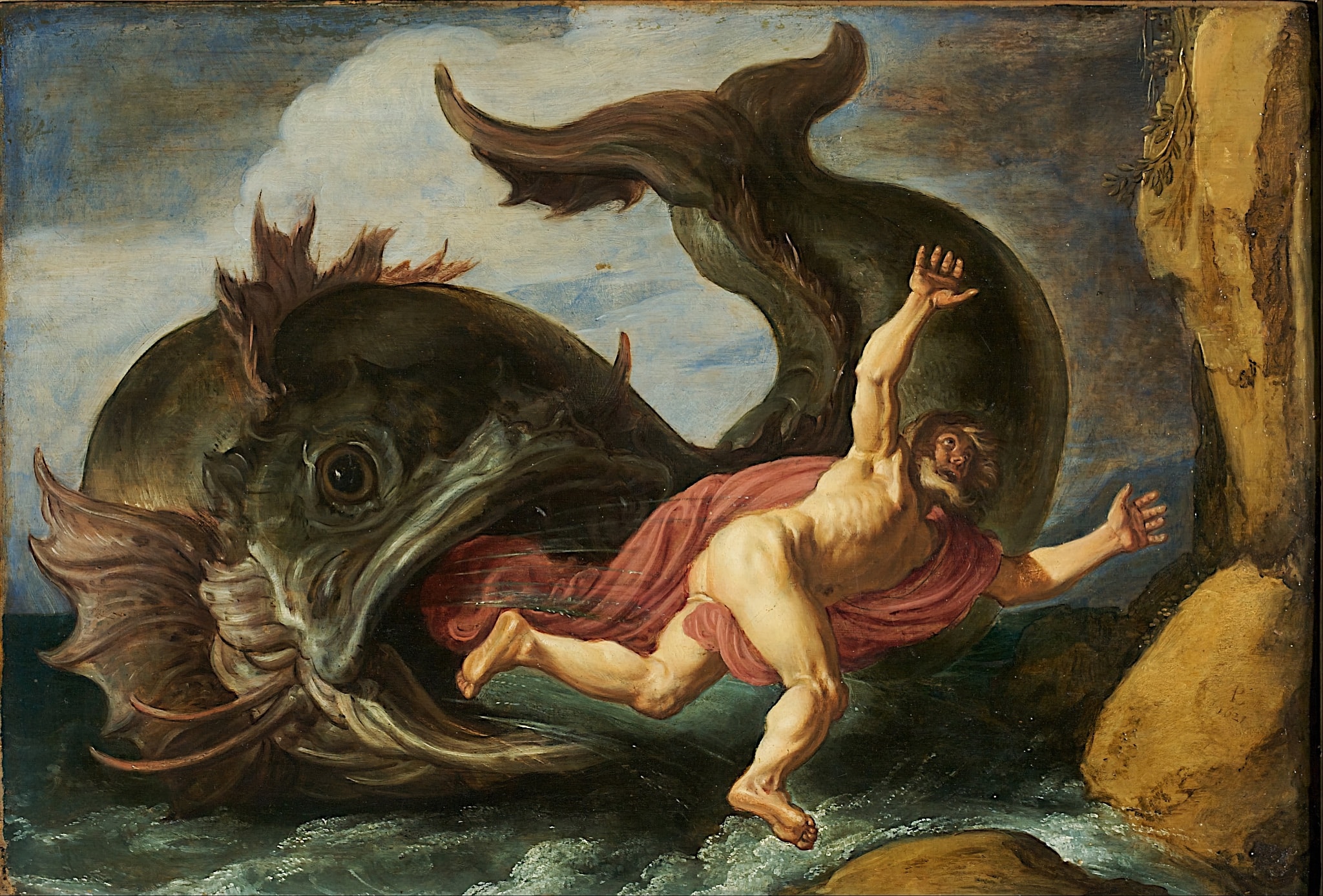 Pieter Lastman: Jonáš a velryba (1621) | Zdroj Wikimedia Commons