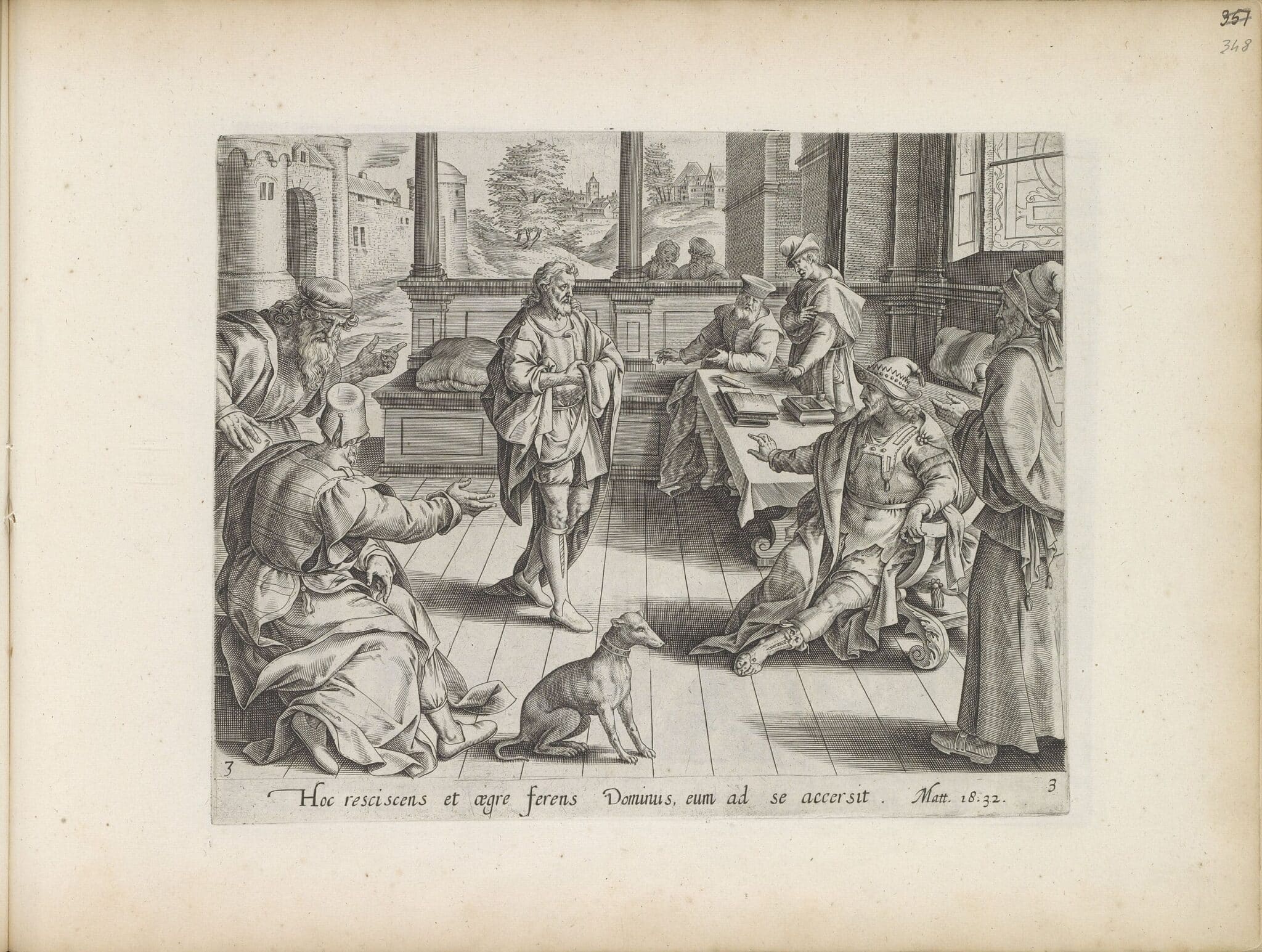 Nevděčný sluha před králem (série tisků; 1585) | Zdroj Wikimedia Commons