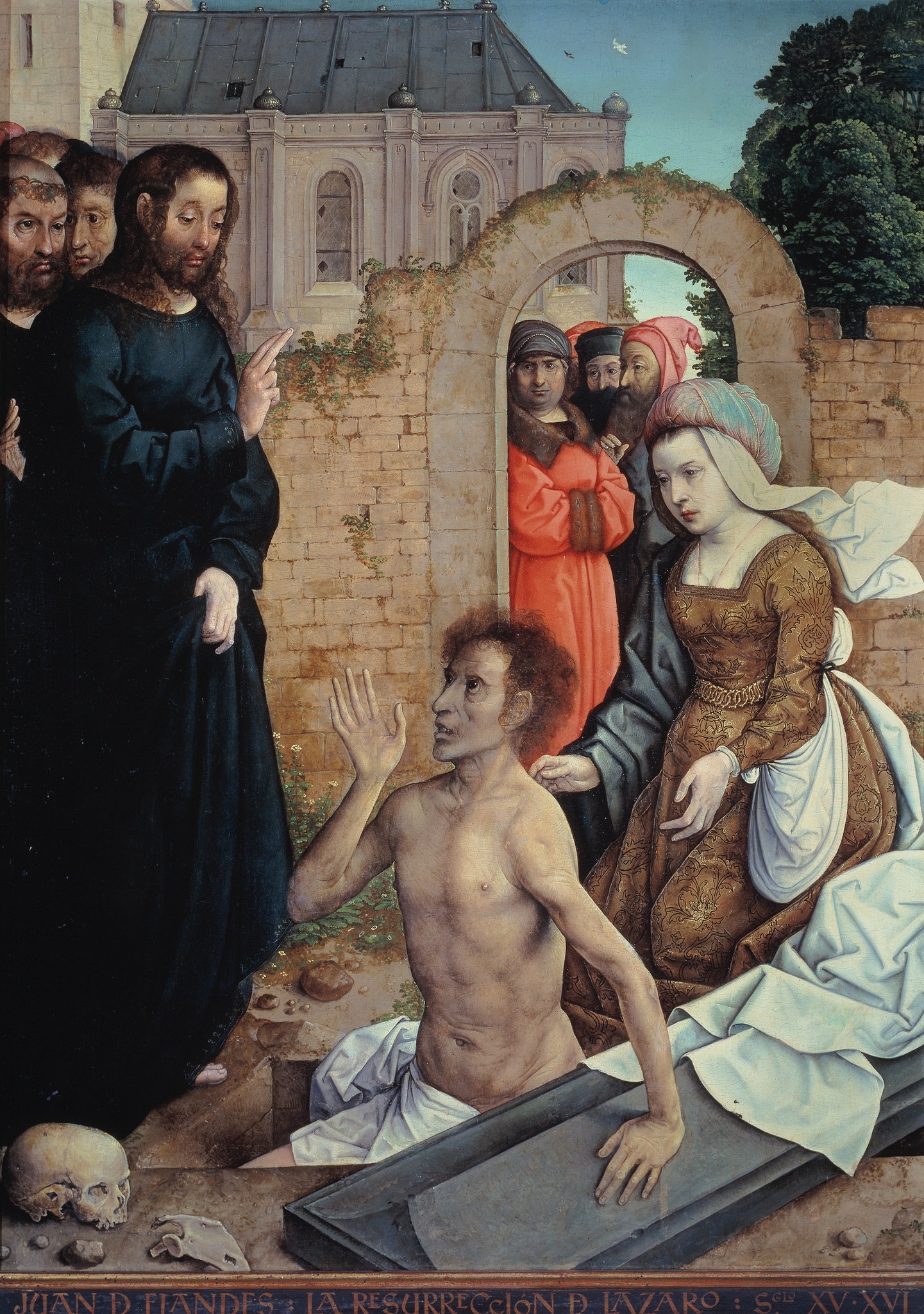 Juan de Flandes: Vzkříšení Lazara (mezi lety 1514 až 1519) | Zdroj: Wikimedia Commons